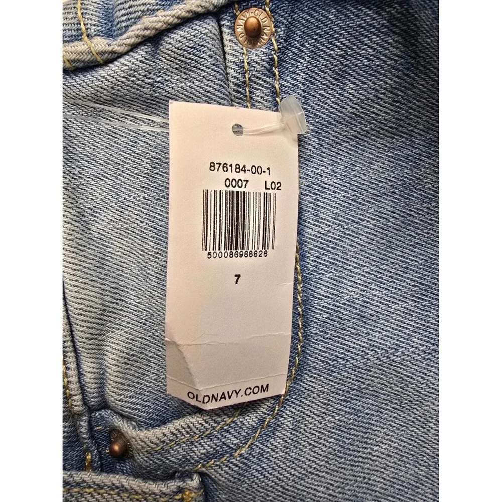 Old Navy Jeans Youth Size 7 Adjustable Waistband‎ Denim Highrise